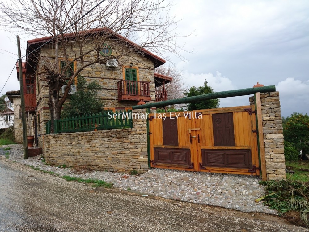 2021 Yılı 80 Metrekare 2 Katlı Villa Planları SerMimar Taş Ev, Taş Villa